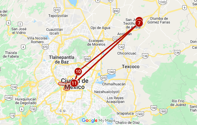 Teotihuacan Tour Map